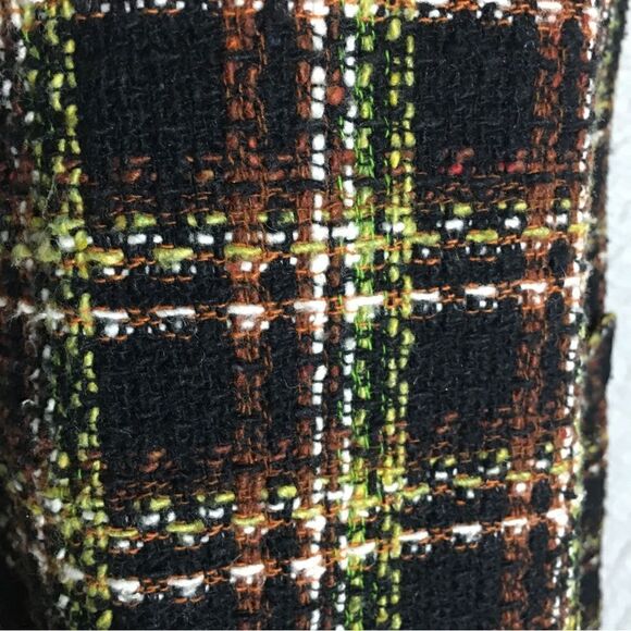 R.Q.T. Vtg Tweed Plaid Blazer Jacket Size 14 - Picture 8 of 13